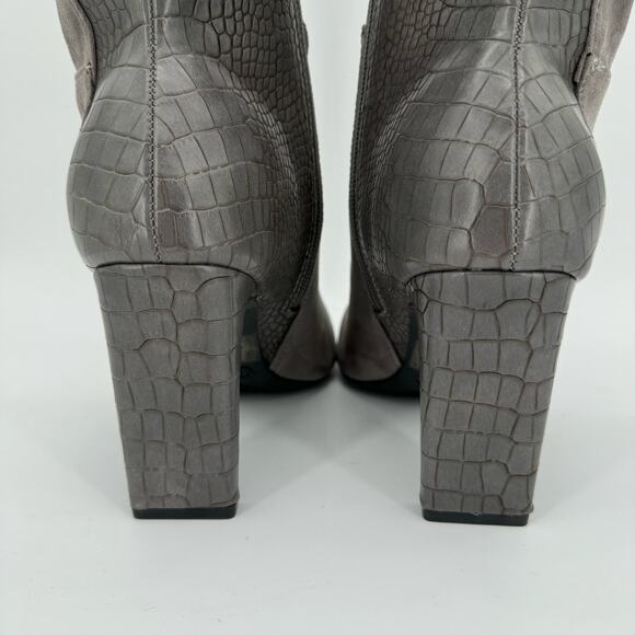 NEW Journee Collection Elisabeth Womens Half-Block Knee High Boots Gray Size 7.5 - Picture 6 of 12